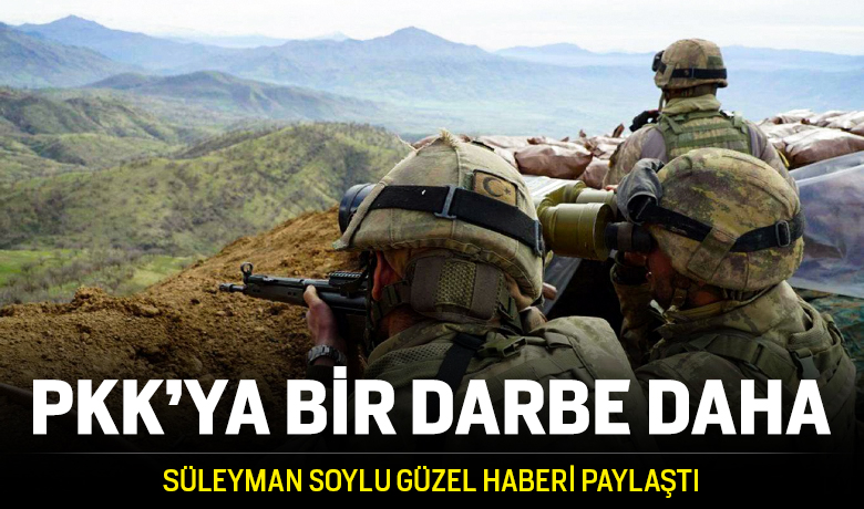 Soylu duyurdu: PKK'ya bir darbe daha